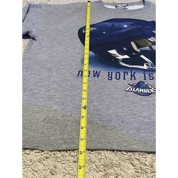 Vintage New York Islanders Fisherman Crewneck Sweatshirt Lee Sport Big Helmet XL - Picture 4 of 9